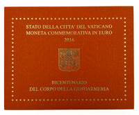 2 Euro commemorative coin Vatican 2016 "Gendarmerie "in blister pack