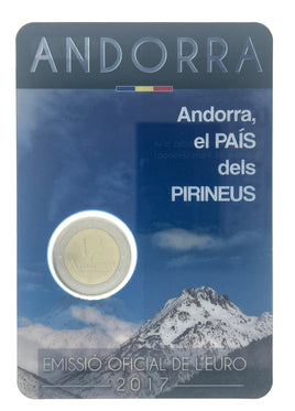 Coincard 2 Euro special coin Andorra 2017 "Land in the Pyrenees" 