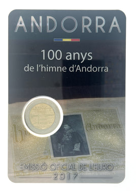 Coincard 2 Euro Sondermünze Andorra 2017 "Hymne Andorras"