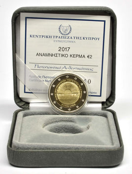 Proof 2 Euro special coin Cyprus 2017 "Paphos" original box