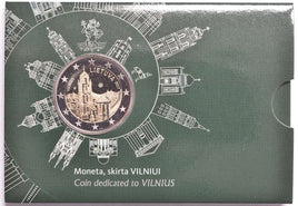 Coincard 2 Euro Sondermünze Litauen 2017"Vilnius"
