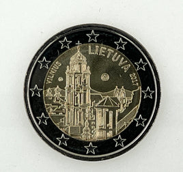 2 Euro Sondermünze Litauen 2017"Vilnius"