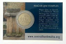 Coincard 2 Euro Sondermünze Malta 2017"Hagar Qim" mit Prägezeichen