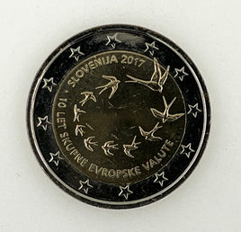 2 Euro Sondermünze Slowenien 2017"Euroeinführung"