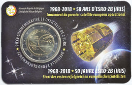Coincard ( FR ) 2 Euro Sondermünze Belgien 2018"Esro"ST