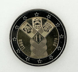 2 Euro Sondermünze Estland 2018"100 Jahre Unabhängigkeit"