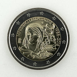 2 Euro Sondermünze Italien 2018"Gesundheitsministerium"