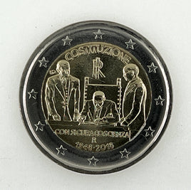 2 Euro commemorative coin Italy 2018 "Constitution"
