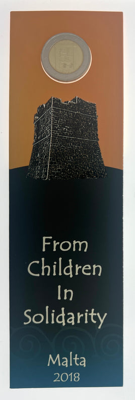 Coincard 2 Euro Sondermünze Malta 2018"Kulturelles Erbe"mit Münzzeichen