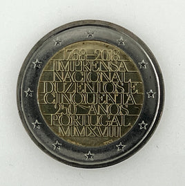 2 Euro Sondermünze Portugal 2018"250 Jahre Nationale Druckerei"