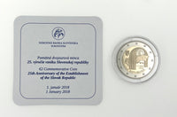 PP 2 euro commemorative coin Slovakia 2018 "Republic"