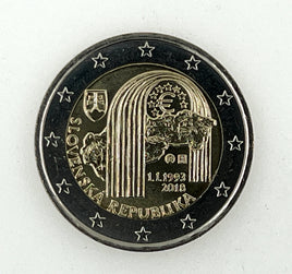2 Euro special coin Slovakia 2018 "Republic"