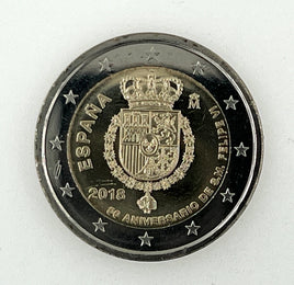 2 Euro commemorative coin Spain 2018 "King Felipe VI"