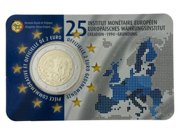 Coincard ( FR ) 2 Euro Commerativ Coin Belgium 2019"25.Jahre EMI "ST
