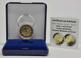 Proof 2 Euro commemorative coin Belgium 2019 "EMI" original box