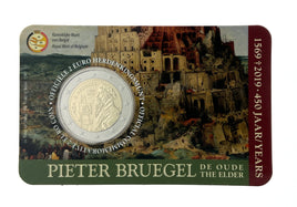 Coincard ( NL ) 2 Euro Sondermünze Belgien 2019"Pieter Bruegel"ST