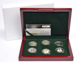 Set 6x2 Euro Sondermünze Luxemburg 2019-2021 PP