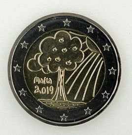 2 euro commemorative coin Malta 2019 "Nature & Environment"
