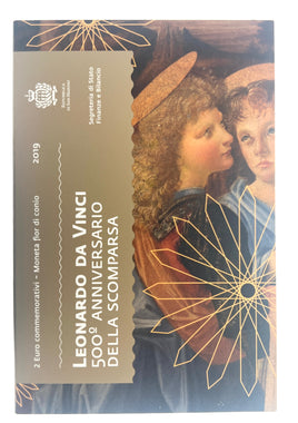2 euro commemorative coin San Marino 2019 "Leonardo Da Vinci"