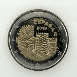 2 Euro Commemorative Coin Spain 2019 "Old Town of Ávila and Churches"