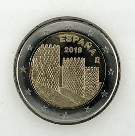 2 Euro Sondermünze Spanien 2019"Altstadt von Ávila und Kirchen "