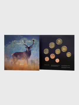 ST KMS Lettland 2025 1 Cent - 2 Euro(2x) 5,88€ Stempelglanz