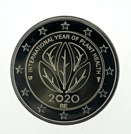 2 Euro commemorative coin Belgium 2020 "Plant Health" UNC