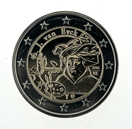 2 Euro Commerativ Coin Belgium 2020 "Jan Van Eyck "UNC