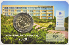 Proof 2 Euro commemorative coin Cyprus 2020 "Institute of Neurology and Genetics"