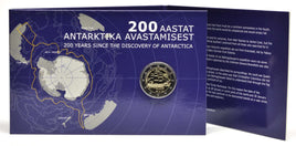Coincard 2 Euro special coin Estonia 2020 "Discovery of Antarctica" 