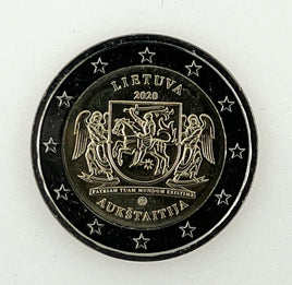 2 euro commemorative coin Lithuania 2020 "Aukstaitija region"