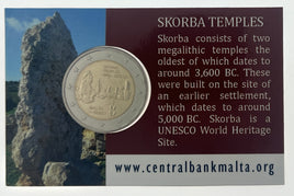 Coincard 2 Euro Commerativ Coin Malta 2020 "Ta Skorba"