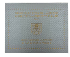 2 Euro Sondermünze Vatikan 2020"Johannes Paul II."im Blister