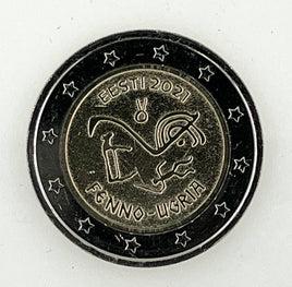 2 euro commemorative coin Estonia 2021 "Ugric population"