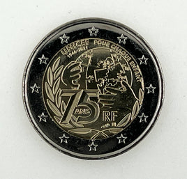 2 Euro Sondermünze Frankreich 2021"75 Jahre Unicef"