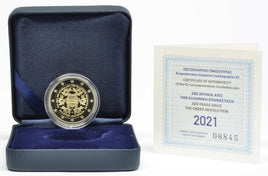 Proof 2 Euro commemorative coin Greece 2021 "Revolution" proof