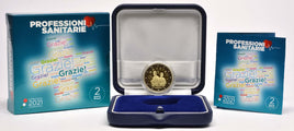 PP 2 euro commemorative coin Italy 2021 "Healthcare"