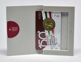 Coincard 2 Euro Sondermünze Italien 2021"150.Jahre Hauptstadt Rom" ST