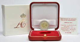 PP 2 euro commemorative coin Monaco 2021 "Wedding Albert&Charlene "in original box