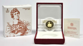 PP 2 Euro Sondermünze Vatikan 2021"450. Geburtstag von Caravaggio"Polierte Platte