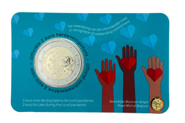 Coincard ( NL ) 2 Euro Sondermünze Belgien 2022"Gesundheitswesen"ST