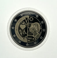 PP 2 Euro Commerativ Coin Belgium 2022 "Healthcare "Proof