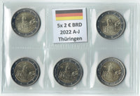 2 euro commemorative coin Germany 2022 "Thuringia" Optional