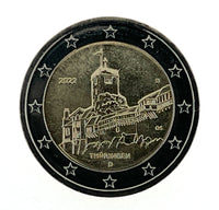 2 euro commemorative coin Germany 2022 "Thuringia" Optional