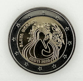 2 euro commemorative coin Estonia 2022 "For the freedom of Ukraine"