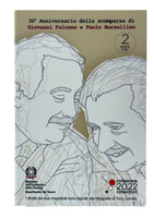 Coincard 2 Euro Sondermünze Italien 2022 "Falcone-Borsellino"