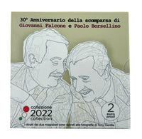 PP 2 Euro Sondermünze Italien 2022"Falcone-Borsellino"Polierte Platte