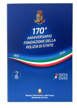 Coincard 2 Euro Sondermünze Italien 2022"Nationalpolizei"