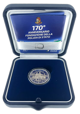 PP 2 Euro Commerativ Coin Italy 2022 "National Police "Proof