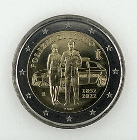 2 Euro Commerativ Coin Italy 2022 "National Police"